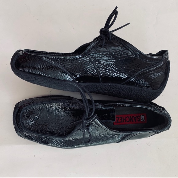 🆕JOE SANCHEZ black patent leather moccasin sz 7 - Picture 7 of 8